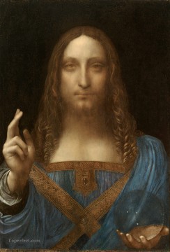 Leonardo da Vinci Painting - Leonardo da Vinci Salvator Mundi 1500